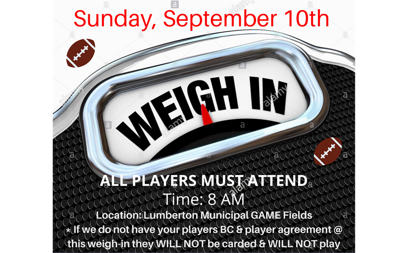 Weigh In's Sept 10th