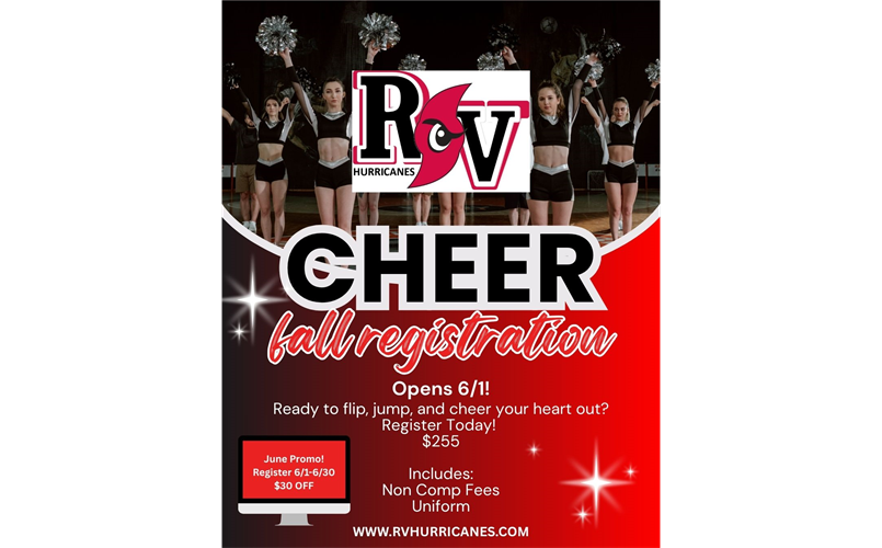 2026 Fall Cheer Registration is Open!